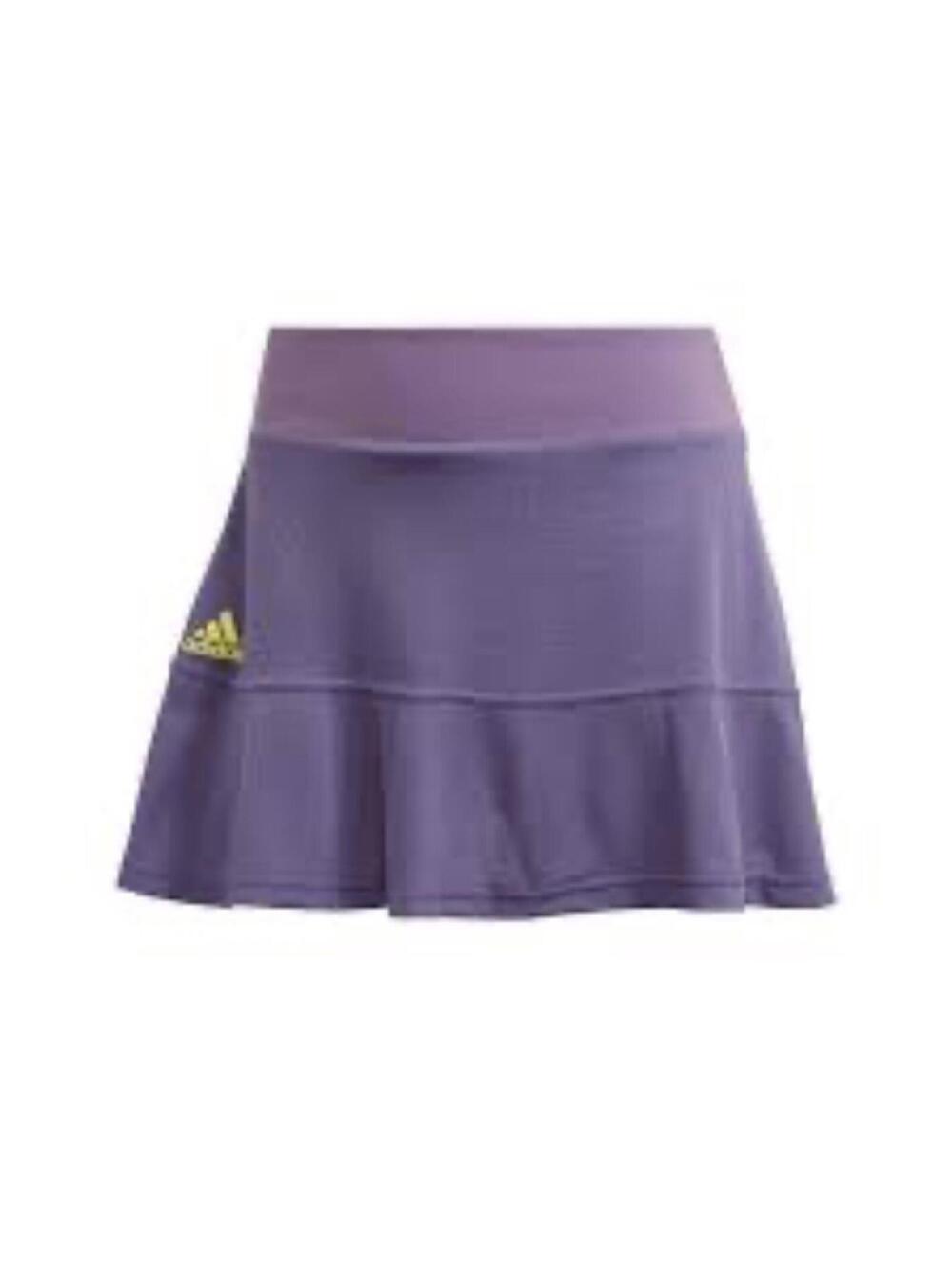 New Adidas Women's Purple Shock Yellow Match Skirt Skort Size Medium